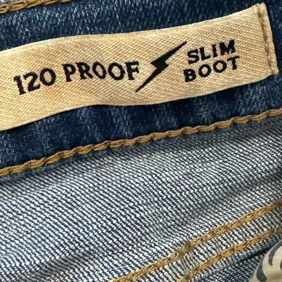 Moon Shine Spirit Brad Paisley Bootcut Jeans Men's Size 36 Short Hemmed - Picture 4 of 8